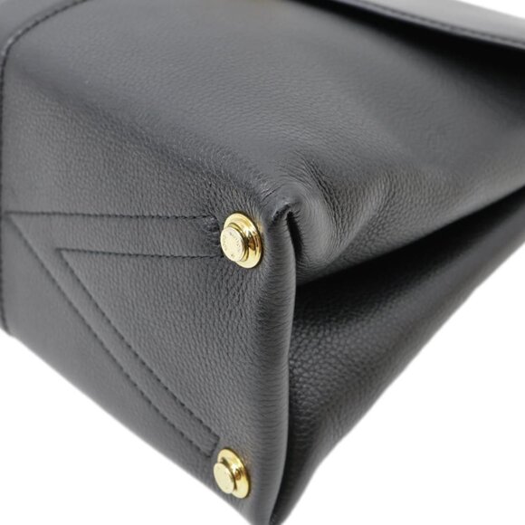 Louis Vuitton  Rose Des Vents MM Calfskin Leather Satchel Bag Black - Picture 6 of 10